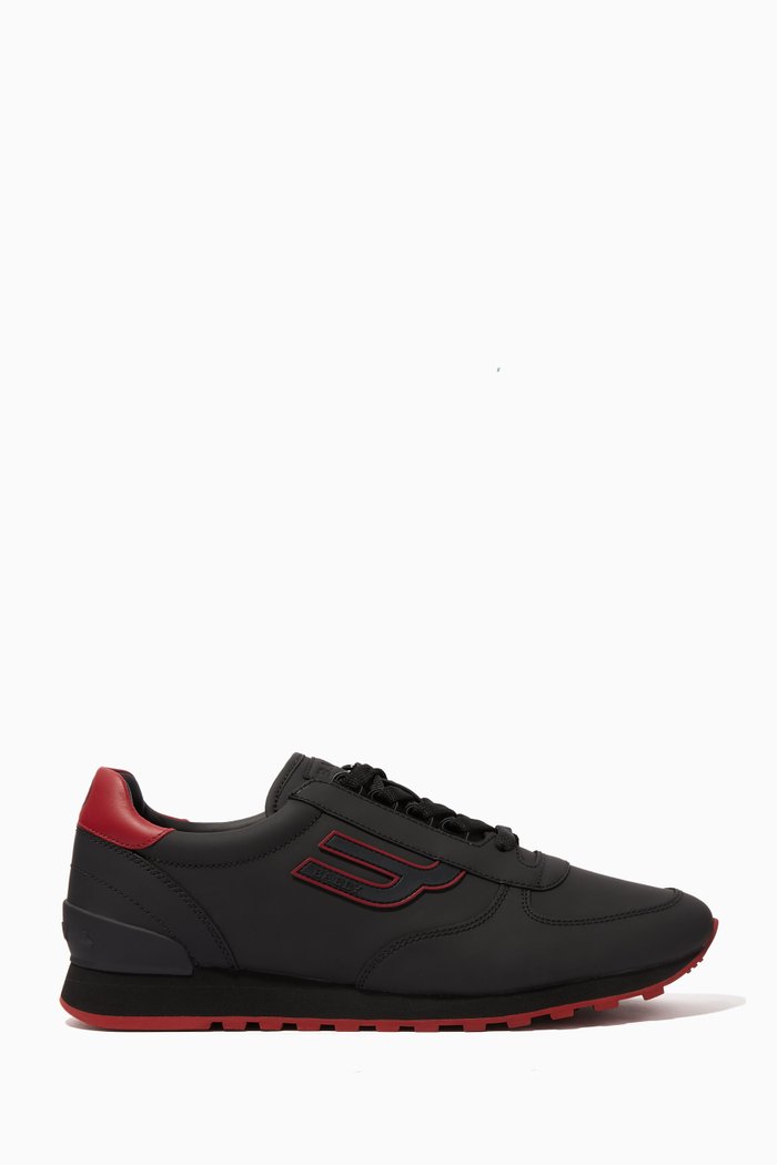 

Gavino Leather Sneakers, Black