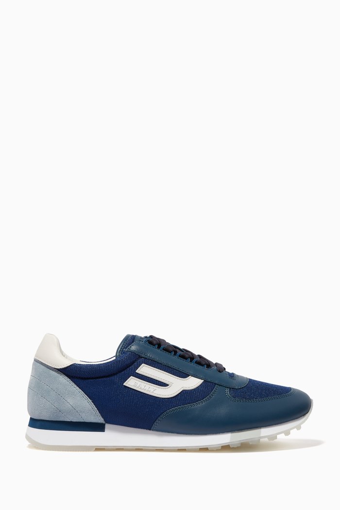 

Gavino Suede Leather Sneakers, Blue