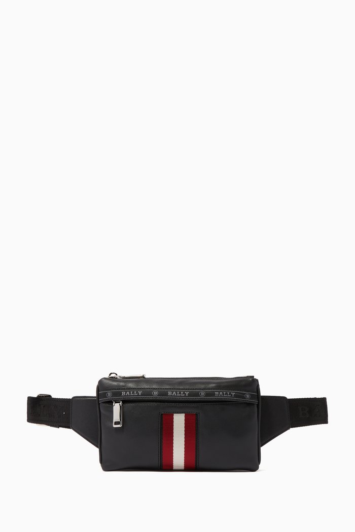 

Helvet Leather Bum Bag, Black
