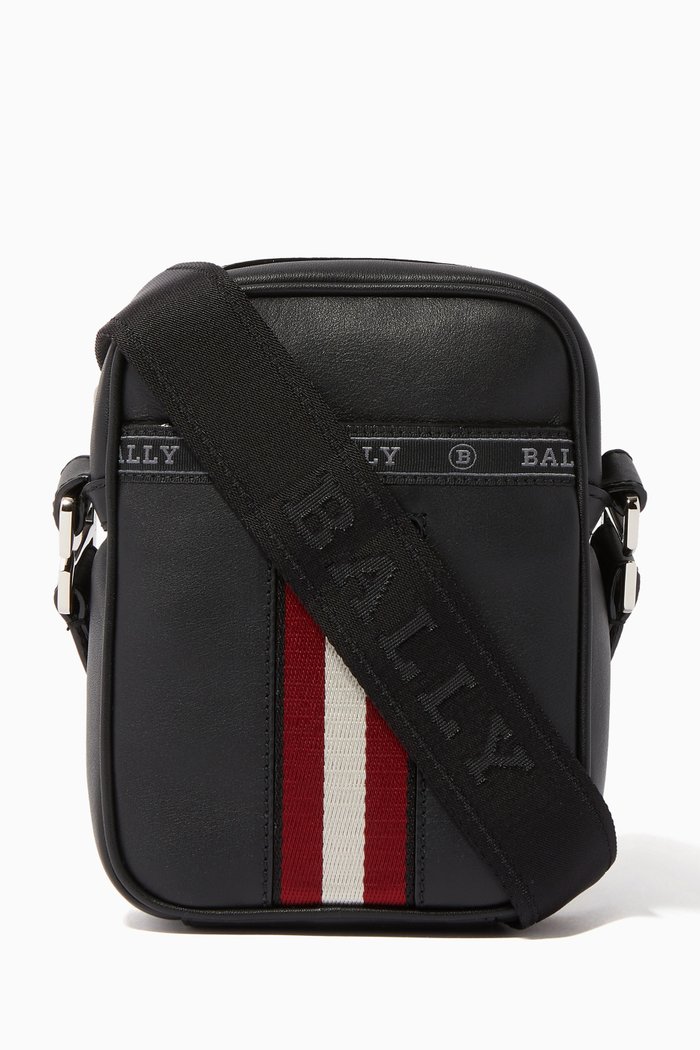 

Heyot Leather Convertible Cross-Body Bag, Black
