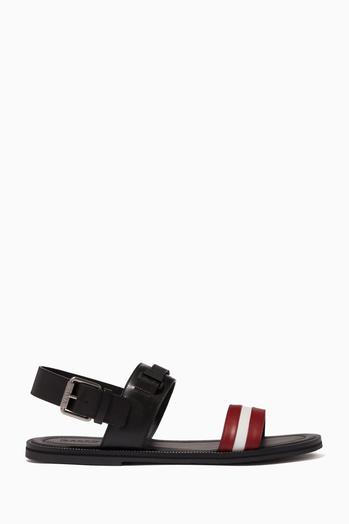 

Jawad Leather Sandals, Black