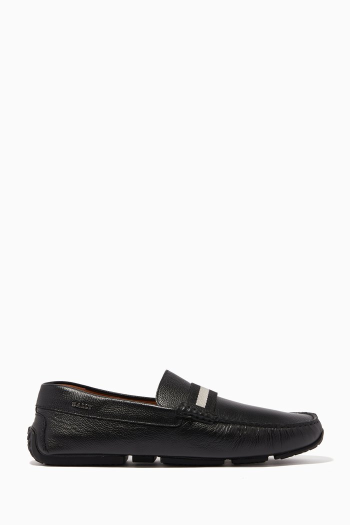 

Pearce Leather Driver Shoes, Black