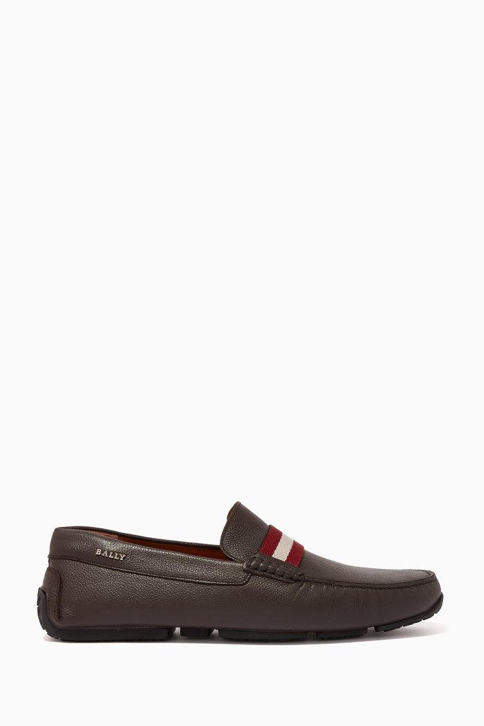 Pearce Leather Driver Shoes, Brown