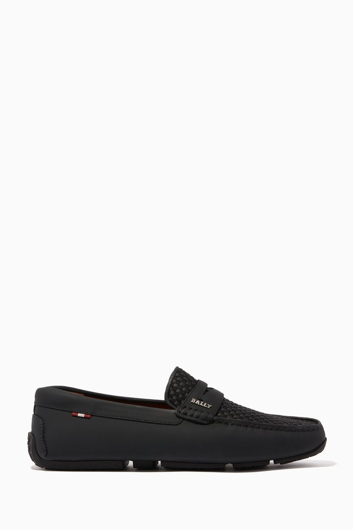 

Pikat Leather Driver Shoes, Black