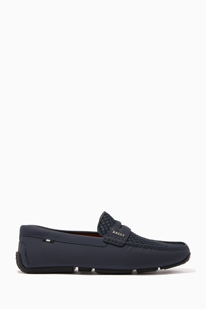 

Pikat Leather Driver Shoes, Blue