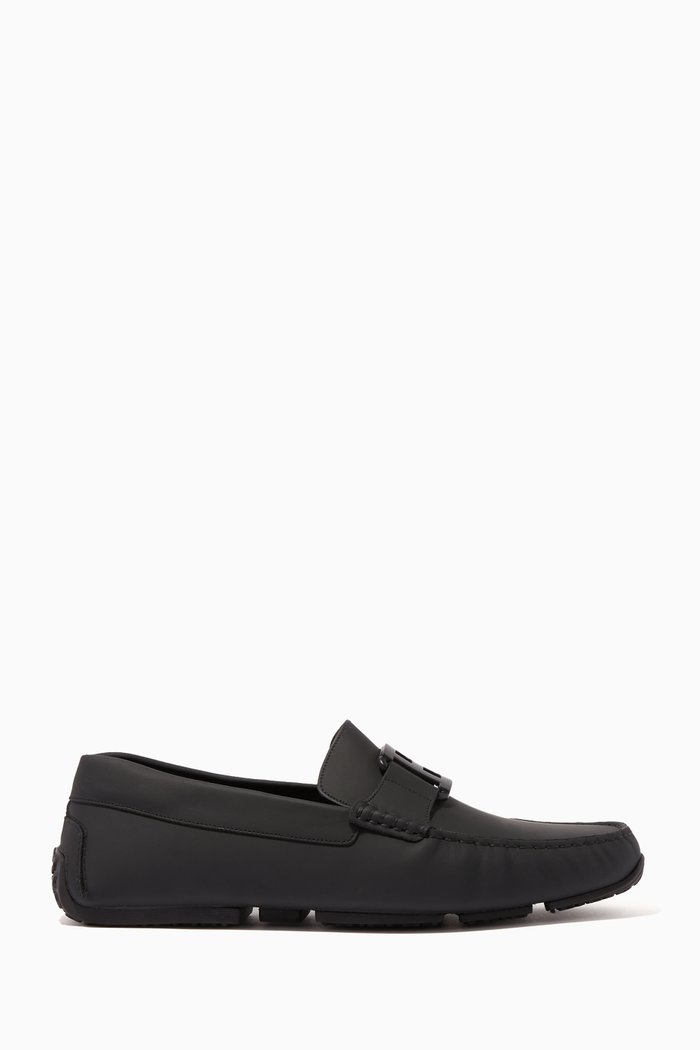 

Pilatus Leather Driver Shoes, Black