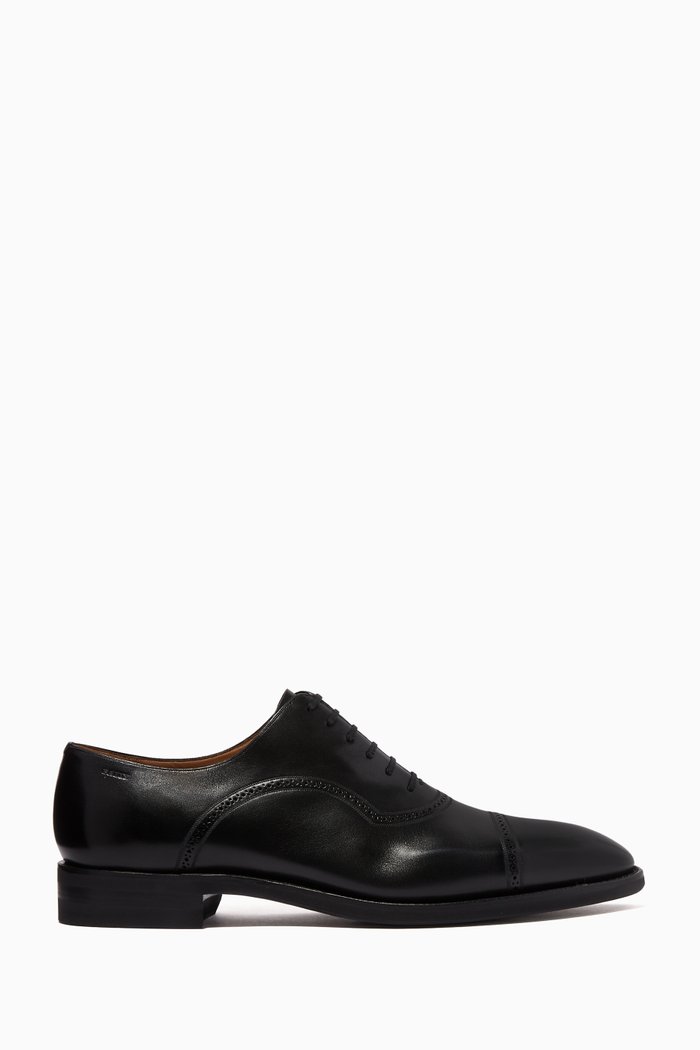 

Scotch Leather Oxford Shoes, Black