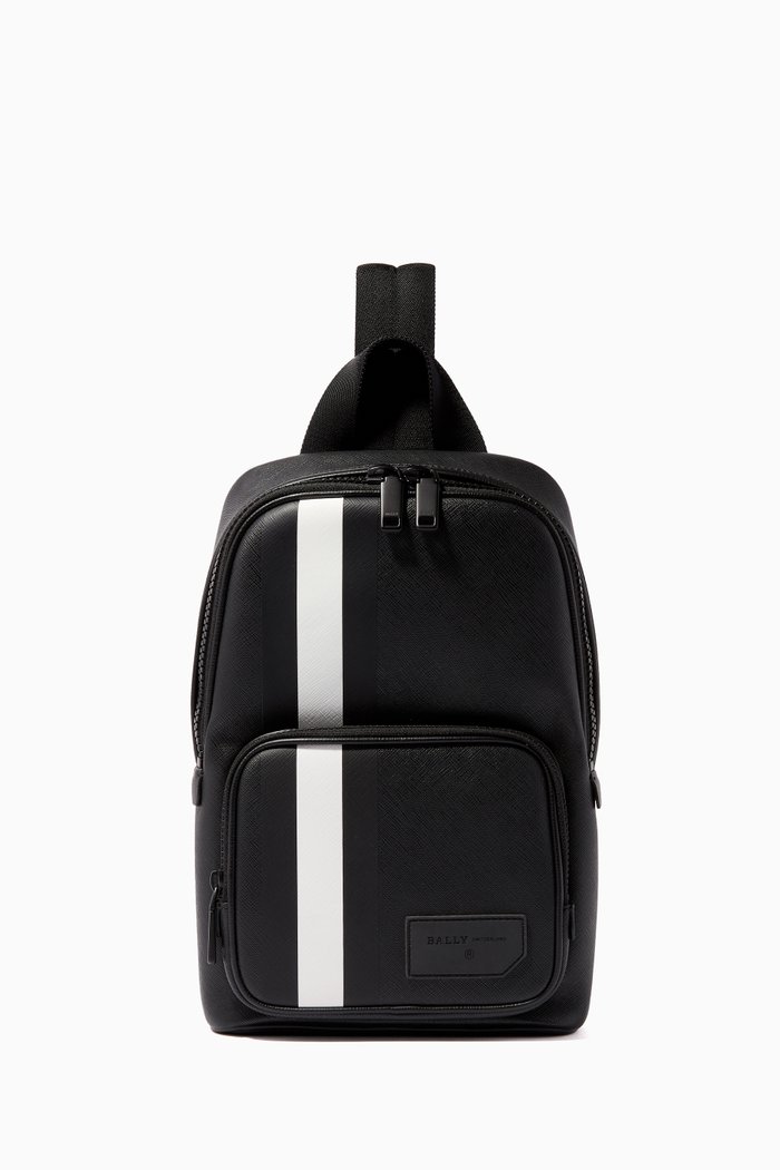 

Sihorn Coated Canvas Sling Bag, Black