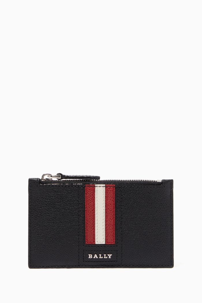 

Tenley Leather Card Holder, Black
