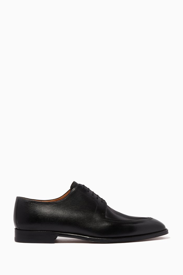 

Tusco Leather Derby Shoes, Black