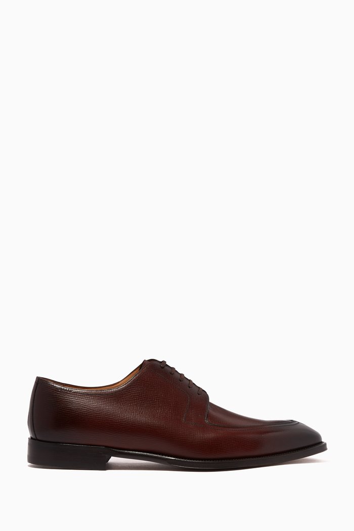Tusco Leather Derby Shoes, Brown