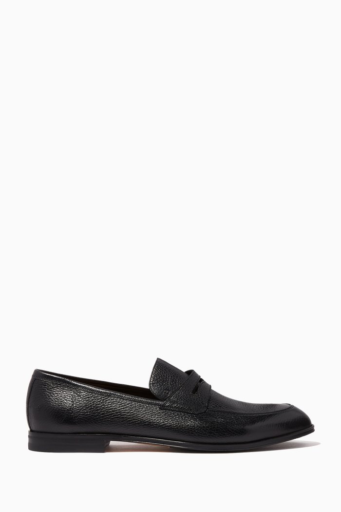 

Webb Leather Loafers, Black