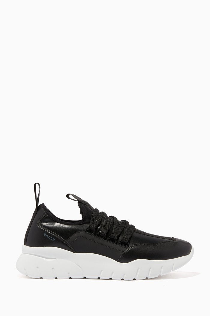 

Bise Leather Sneakers, Black