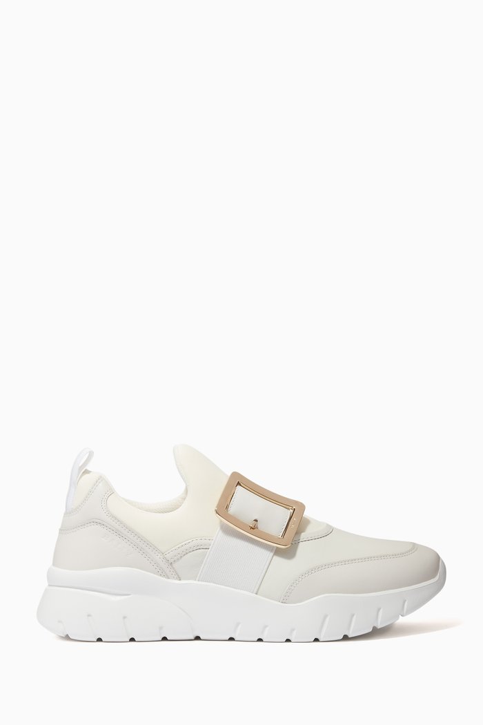 

Brinelle Leather Sneakers, White