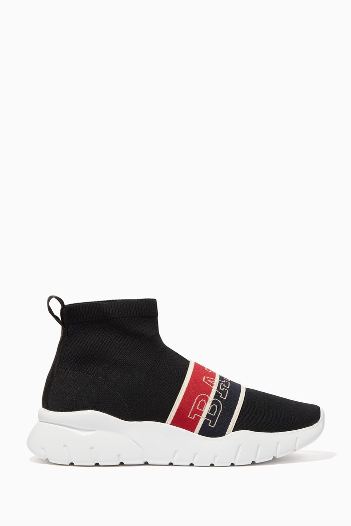 

Brixie Techno Nylon Sneakers, Black