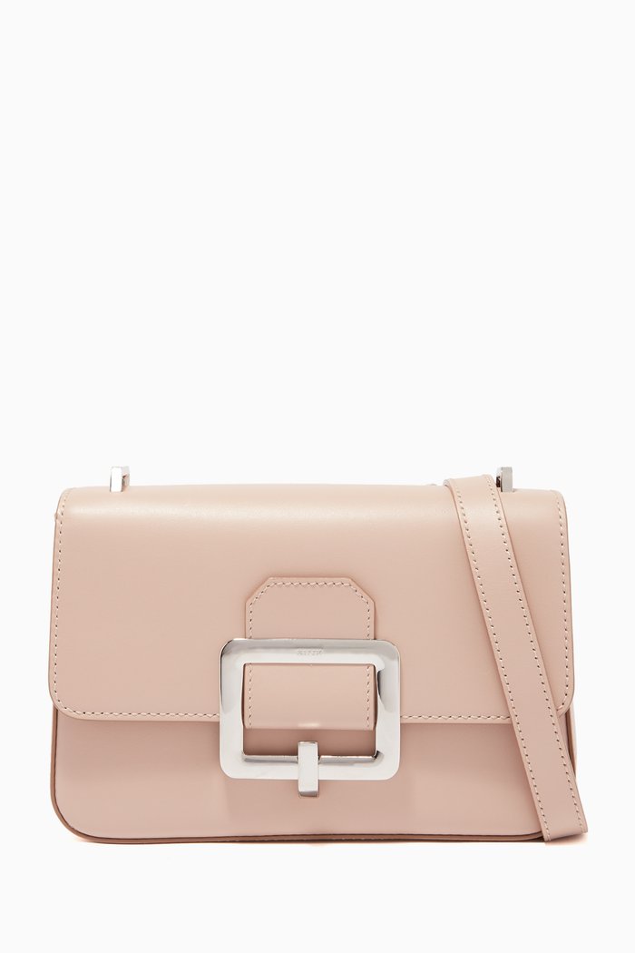 

Janelle Leather Shoulder Bag, Pink