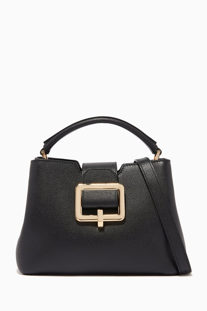 

Jorah Leather Top Handle Bag, Black