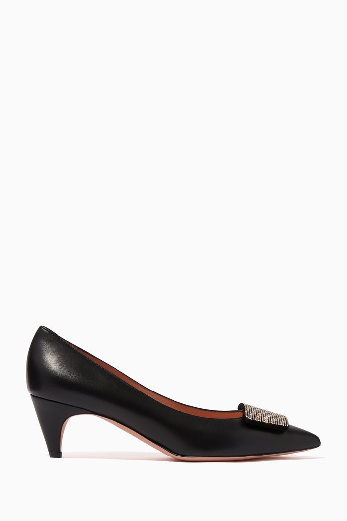

Sabby 55 Leather Pumps, Black