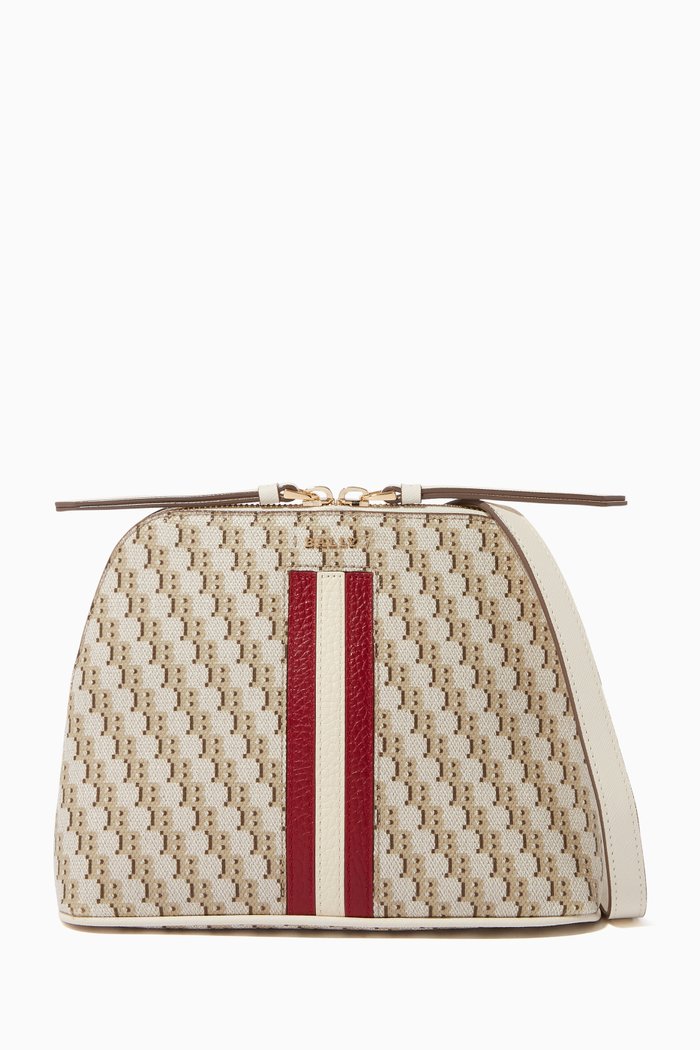 

Salmah Coated Jacquard Canvas Minibag, Grey