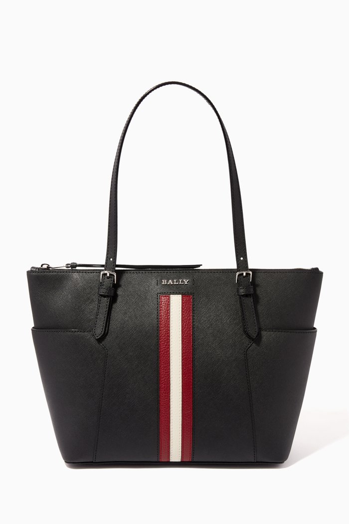 

Samirah Leather Tote Bag, Black
