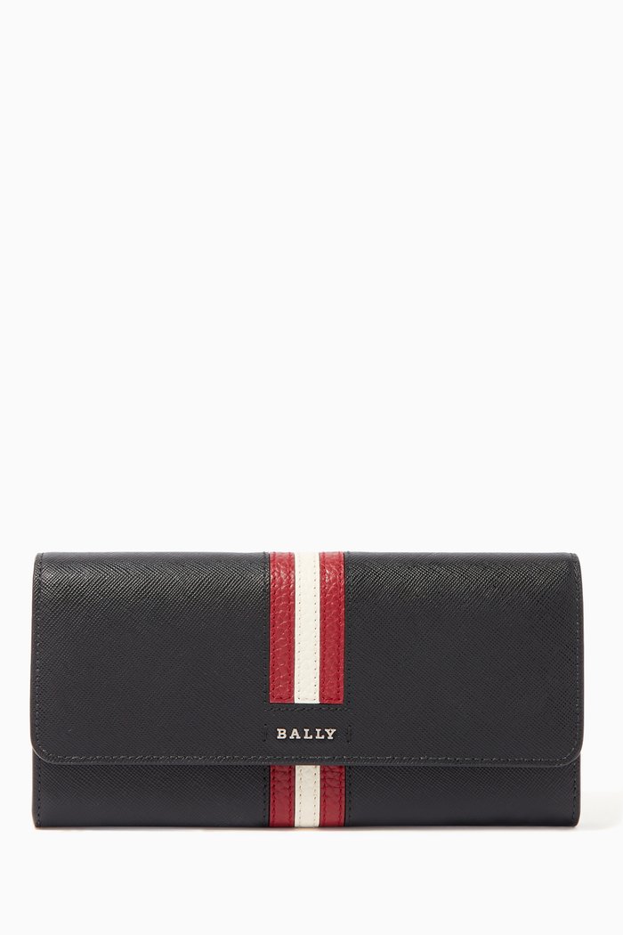 Sinney Leather Continental Wallet, Black