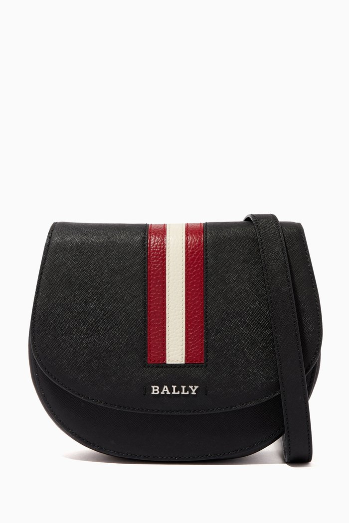 

Supra Leather Cross-Body Bag, Black