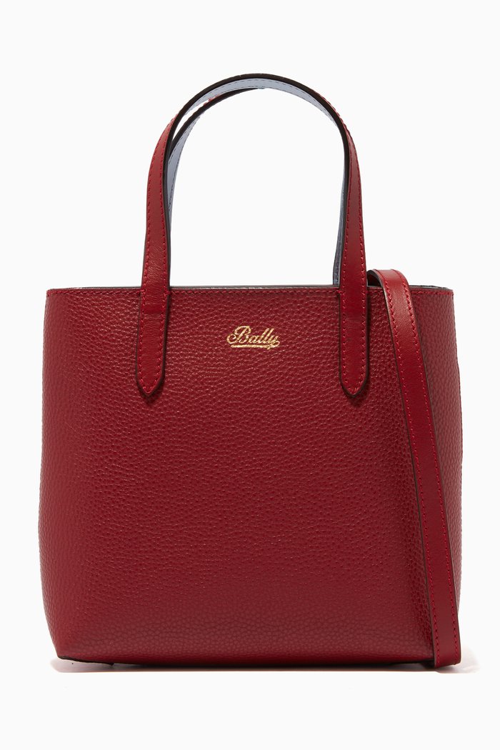 

Rodeo XS Leather Tote Bag, Red
