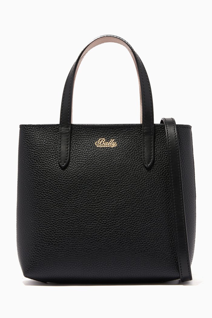 Rodeo XS Leather Tote Bag, Black