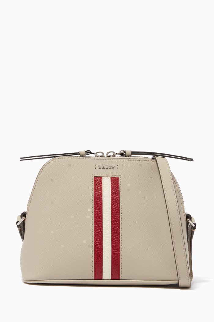 

Salmah Leather Mini Bag, Grey