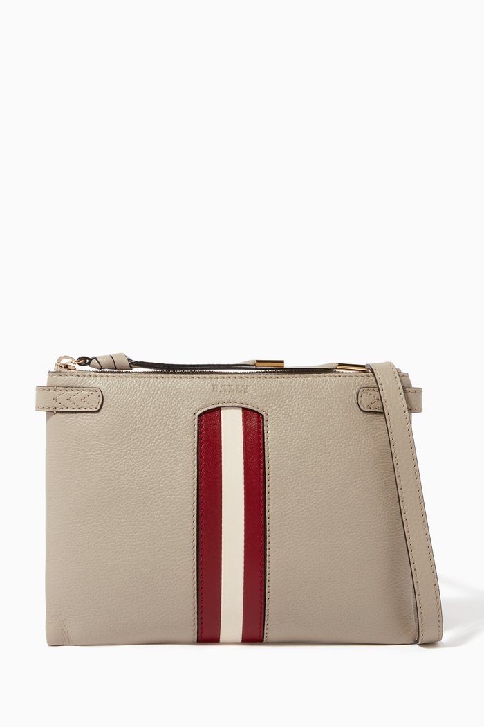 

Mossey Grained Leather Minibag, Grey