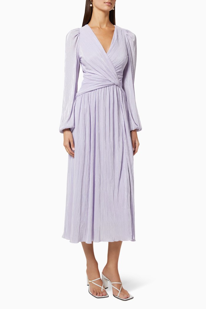 

Gwynne Metallic Midi Dress, Purple