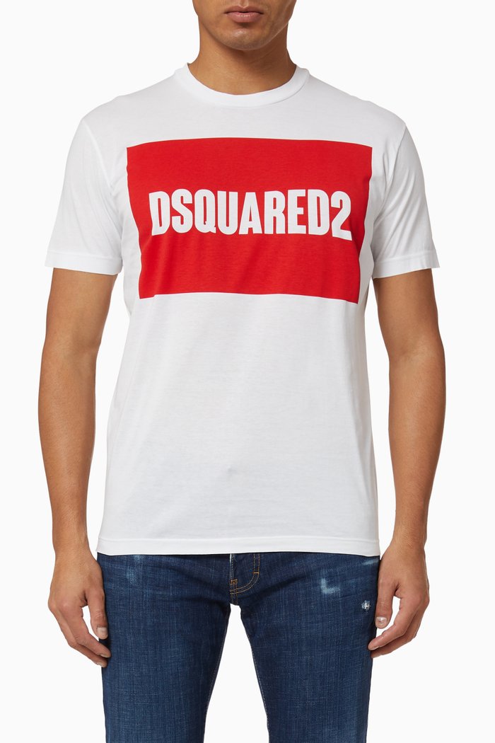 

DSQ2 Box Cotton T-Shirt, White