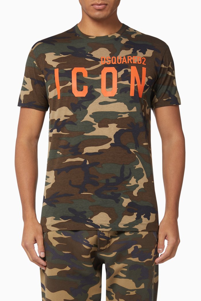 Camouflage Icon Jersey T-Shirt, Green