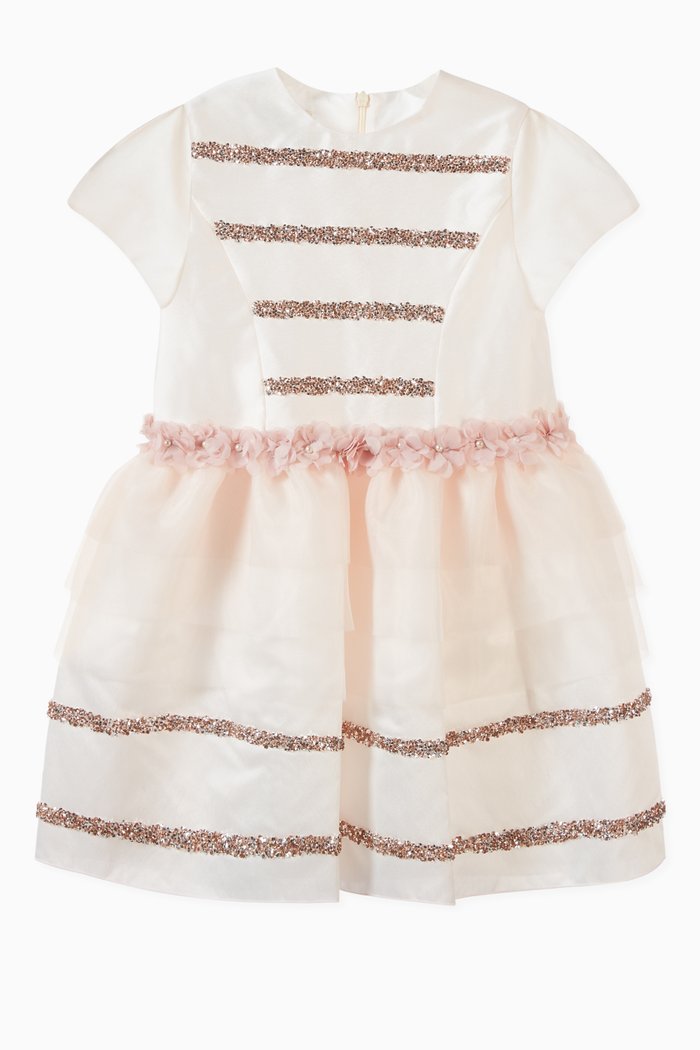 

Crystal Embellished Dress, Pink