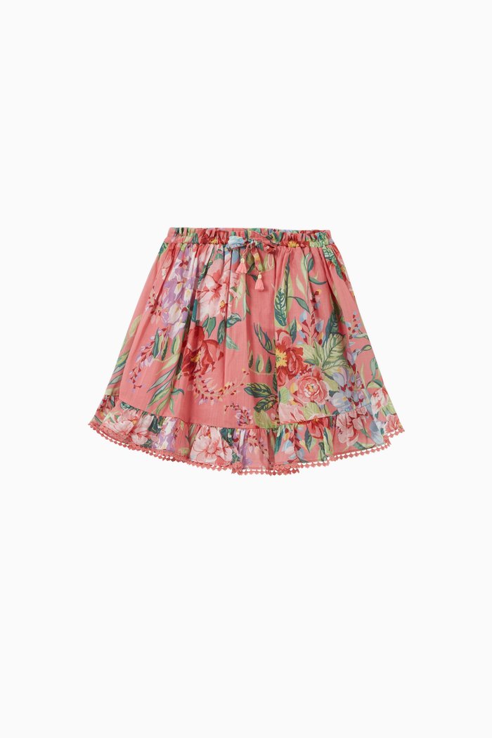 

Bellitude Flounce Floral Skirt, Pink