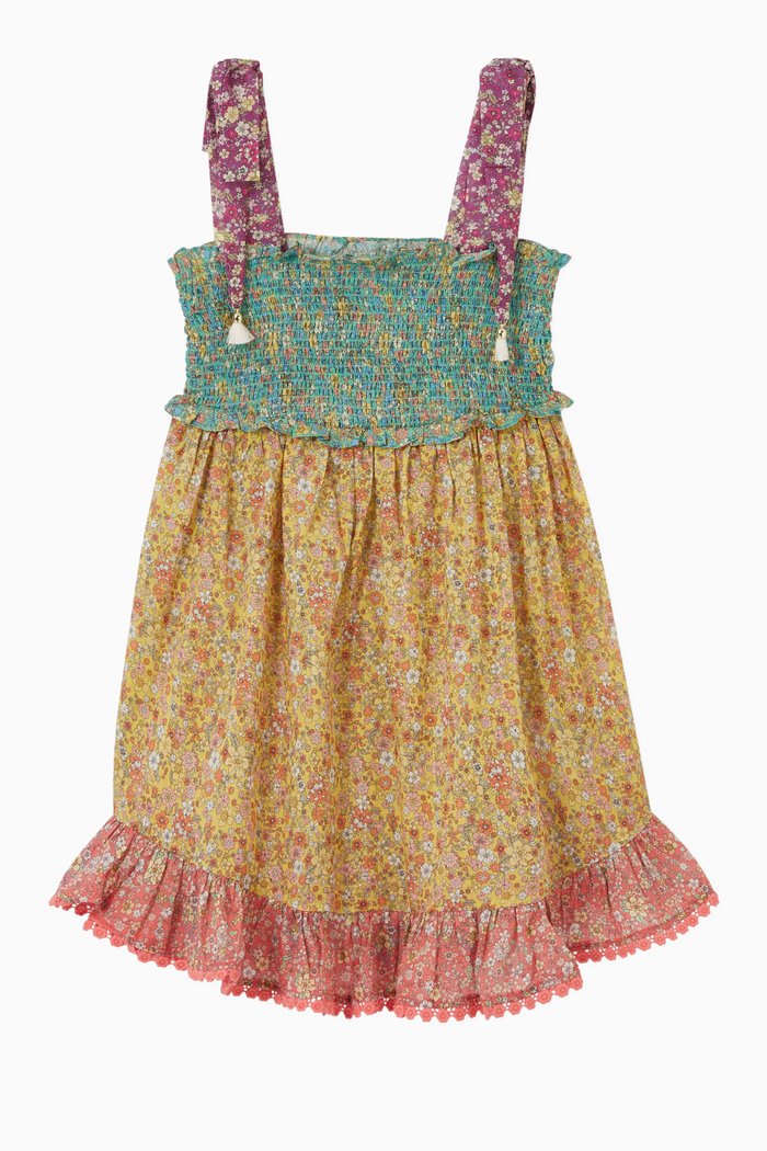 

Carnaby Spliced Cotton Dress, Multicolour