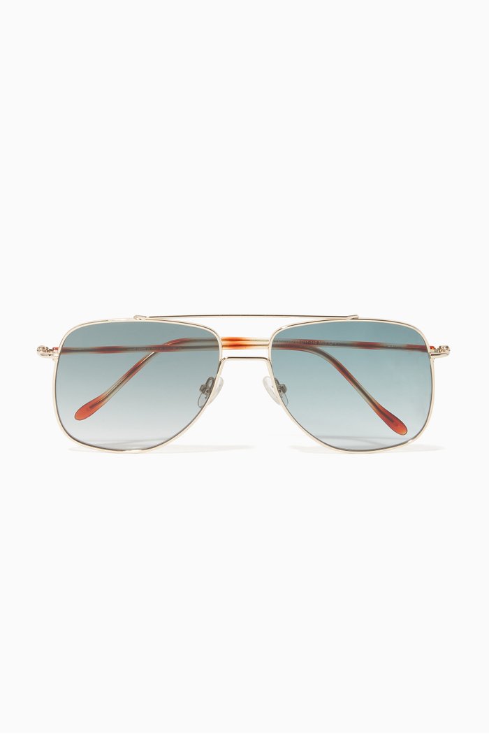 

Maranello Square Sunglasses, Gold