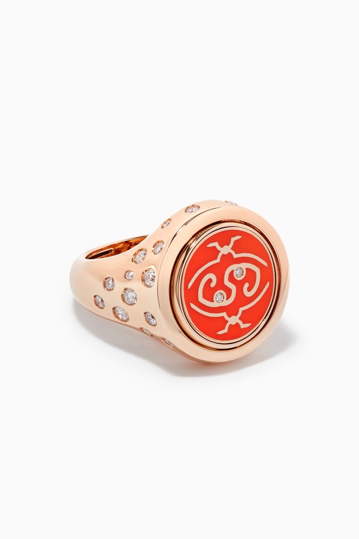 

Me Oh Me "Loving" Sparkly Diamond Ring in 18kt Rose Gold