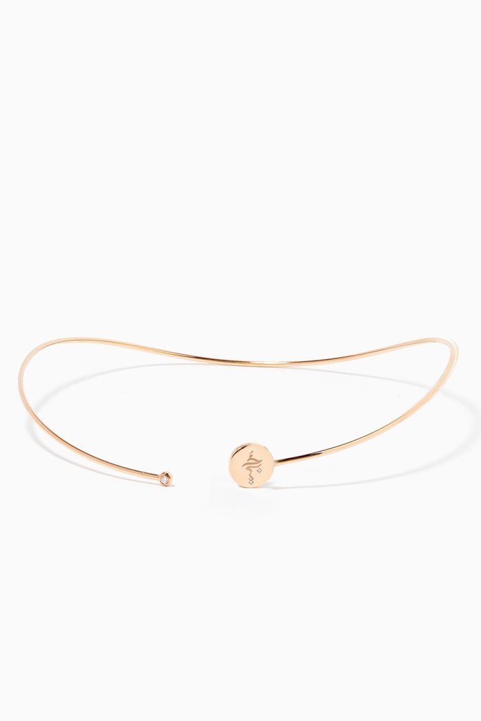 

Me Oh Me "Loving" Slim Diamond Choker in 18kt Rose Gold
