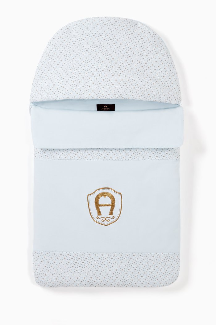 

Logo Print Sleeping Bag, Blue