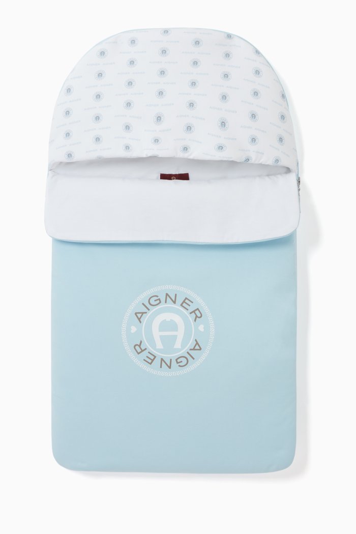

Logo Print Sleeping Bag, Blue
