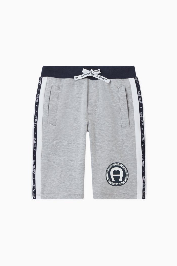 

Logo Jersey Bermuda Shorts, Grey