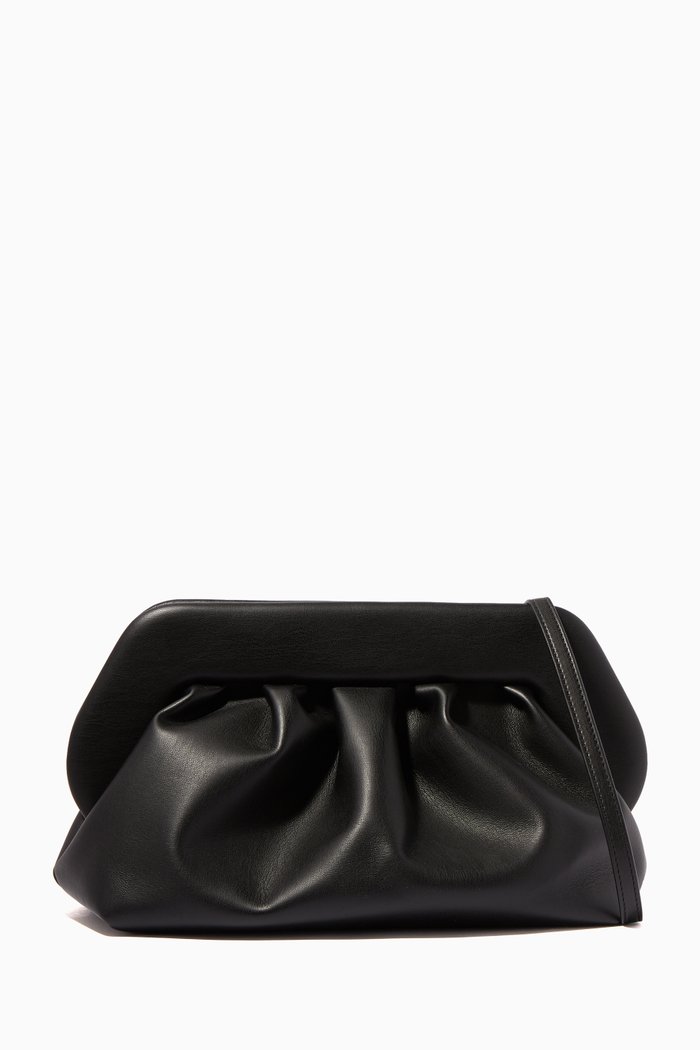 

Bios Basic Vegan Leather Pouch Clutch, Black