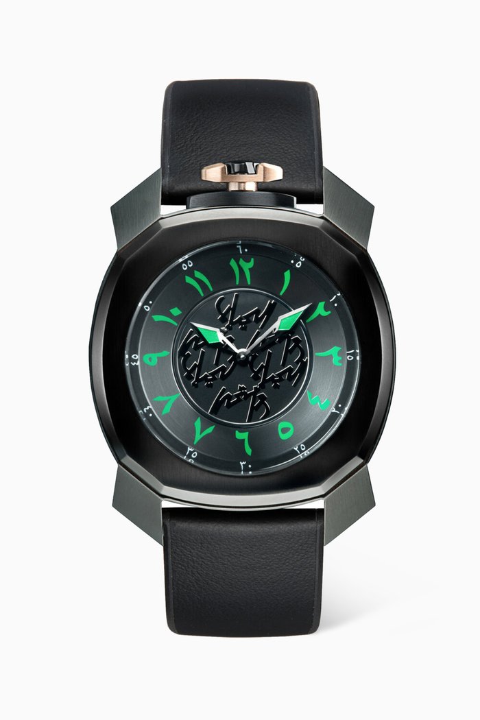 x GaGà Milano Al Hayat/The Life Frame_One Quartz Watch, Black