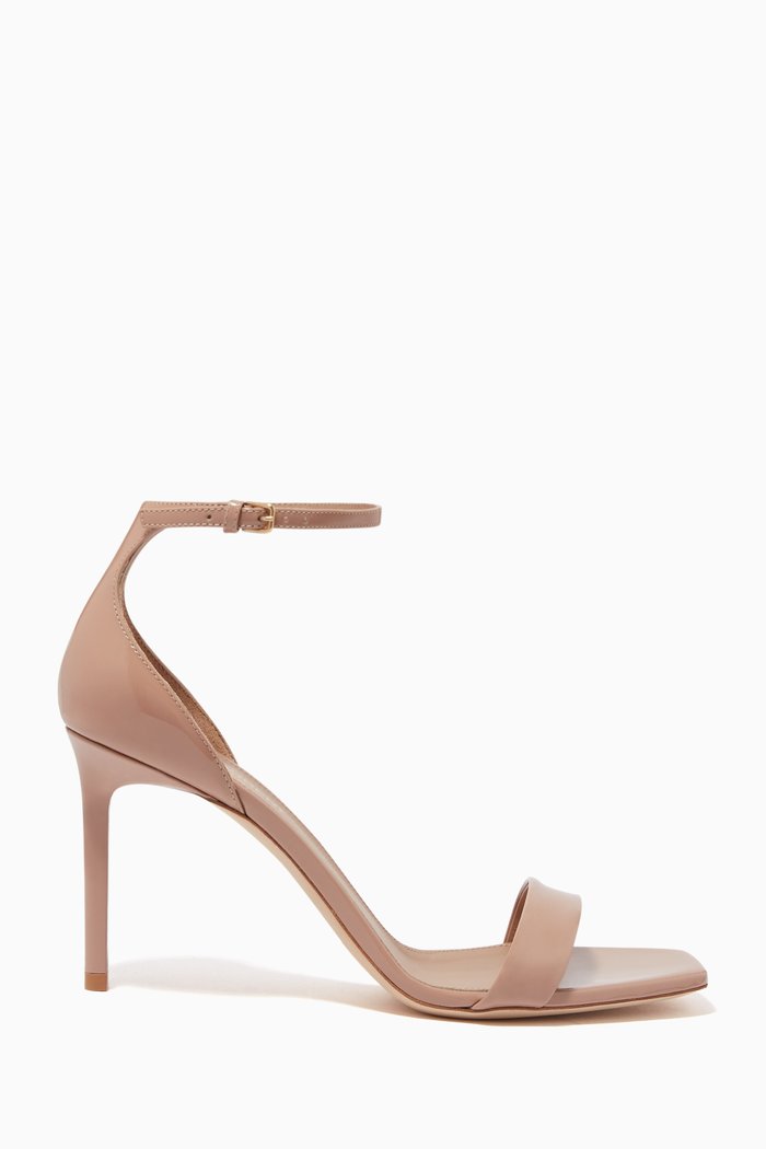 Amber 85 Sandals in Patent Leather, Neutral