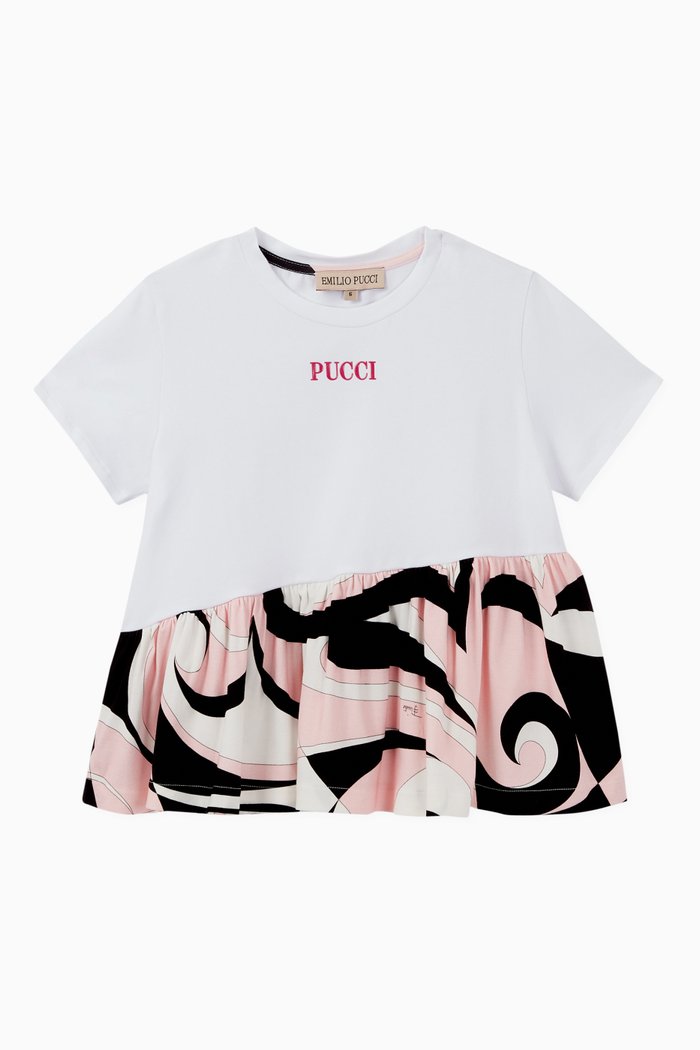 

Fortuna Print Jersey T-Shirt, White