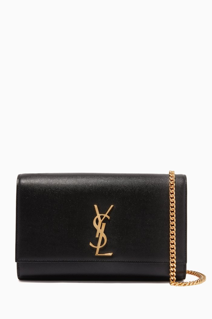 

Medium Kate in Grain de Poudre Embossed Leather, Black