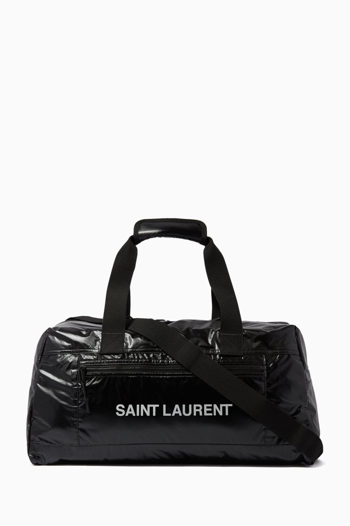 

Nuxx SAINT LAURENT Print Duffle Bag in Nylon, Black