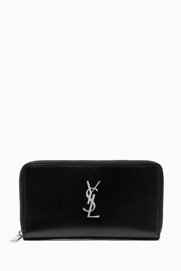 

Monogram Large Wallet in Smooth Leather, Black