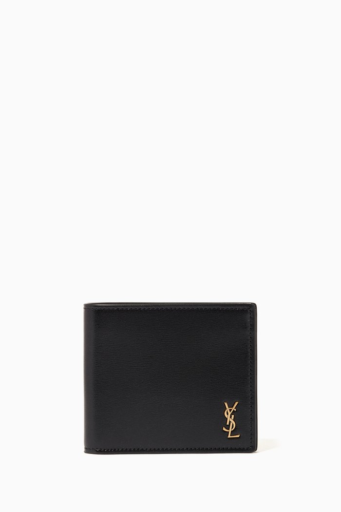 

Tiny Monogram East/West Wallet in Shiny Leather, Black